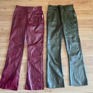 Mary Kate and Ashley Vegan Leather Girls Pants